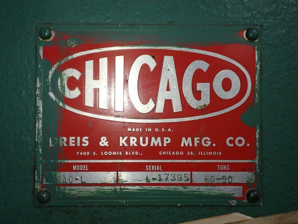 Chicago Chicago 810l Press Brake