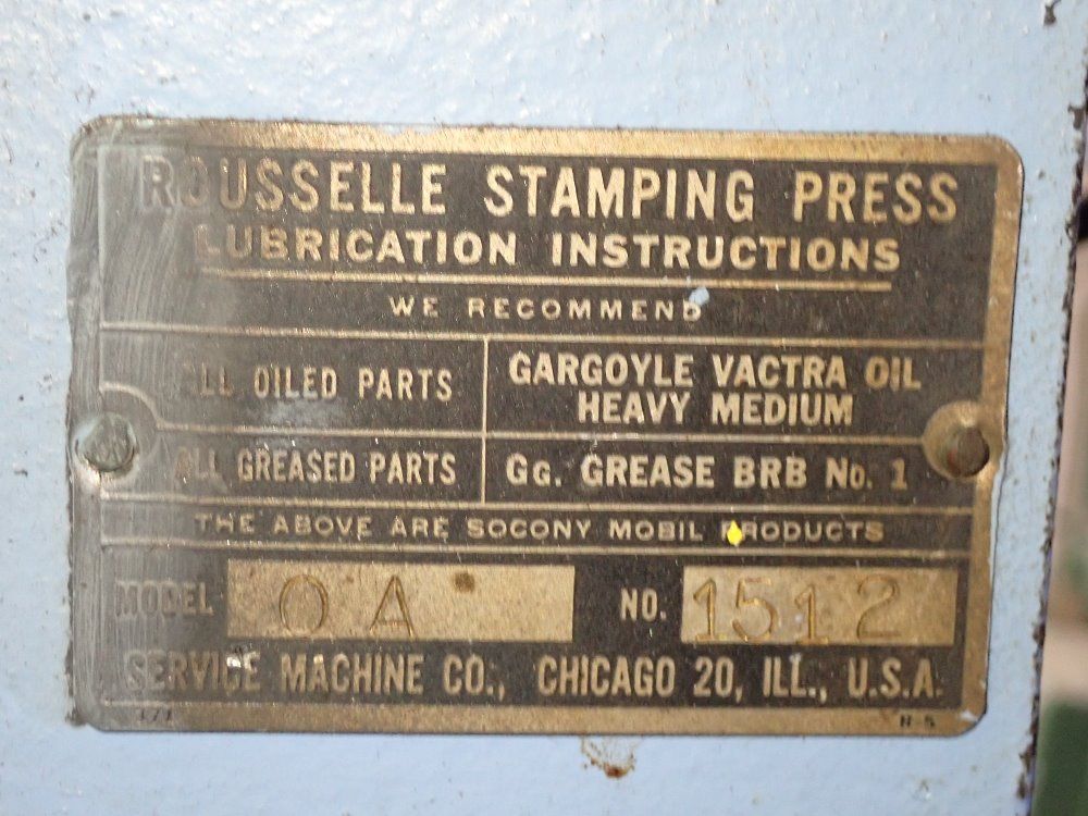 Rousselle Stamping Press Obi Press