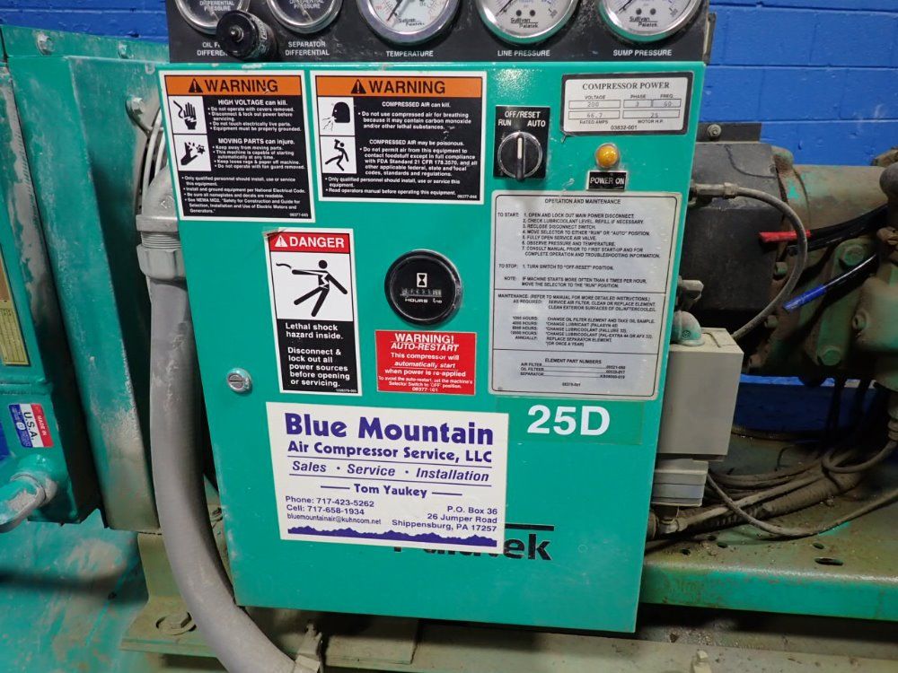 Sullivan Palatek Sullivan Palatek 25 Hp Air Compressor