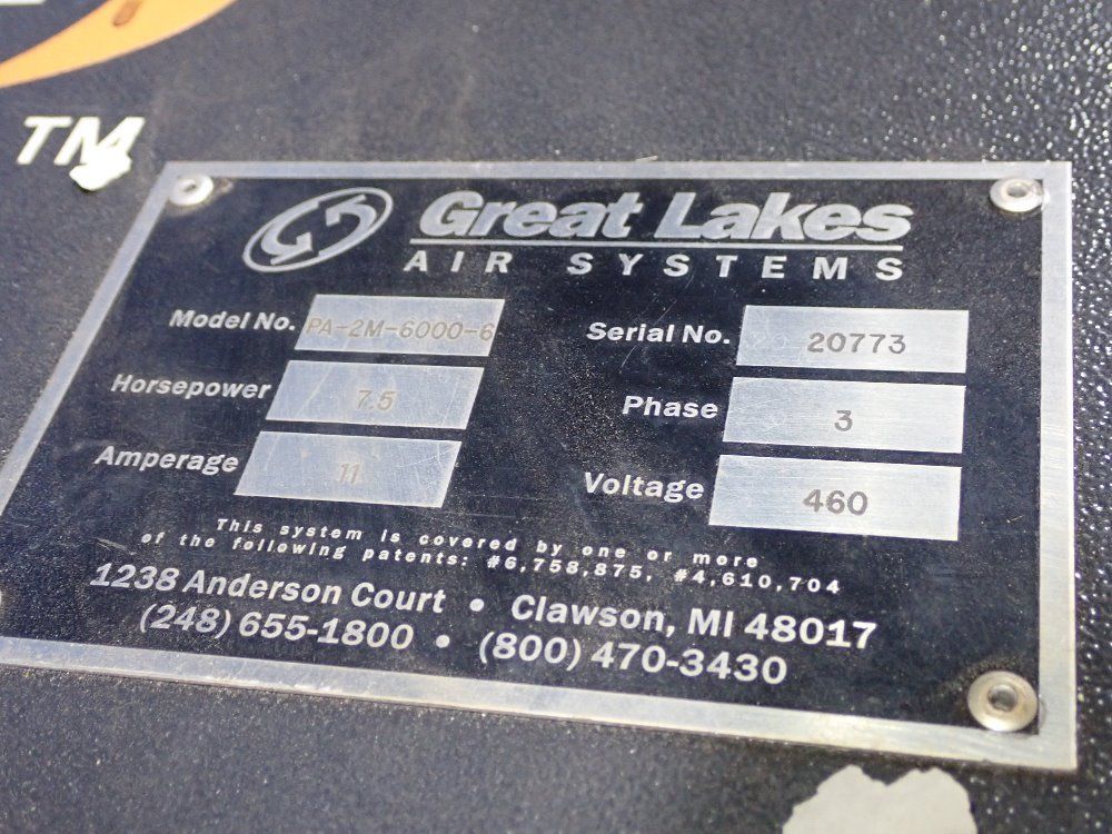 Great Lakes Great Lakes Pa2m60006 Dust Collector