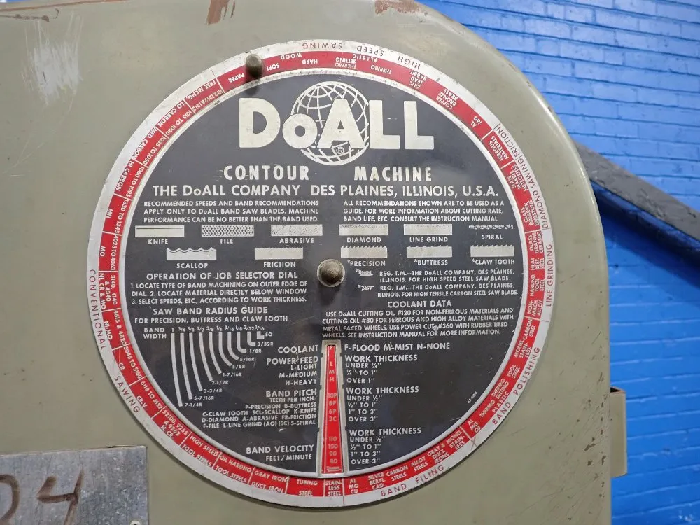 Doall Vertical Bandsaw