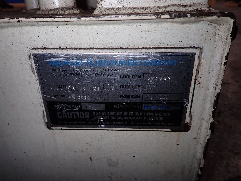 Midwest Fluid Power Company Hydraulic Pump Unit