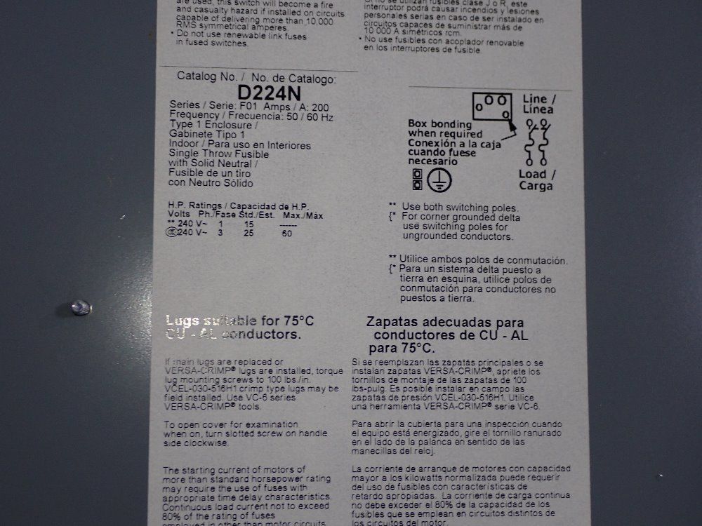 Square D Fusible Disconnect