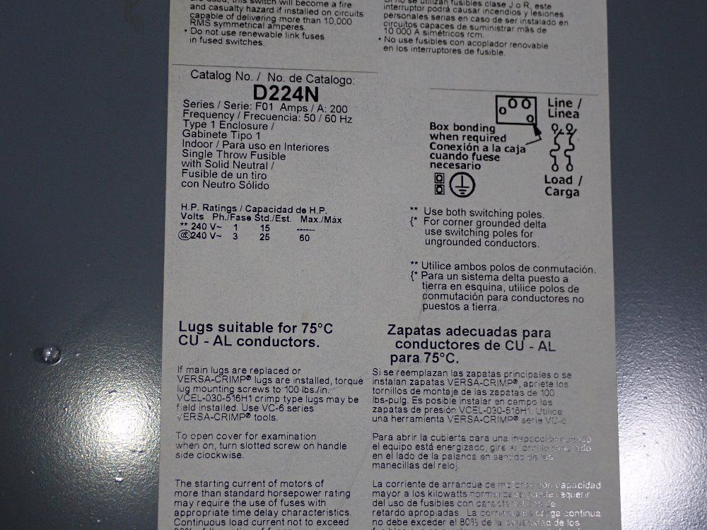 Square D Fusible Disconnect