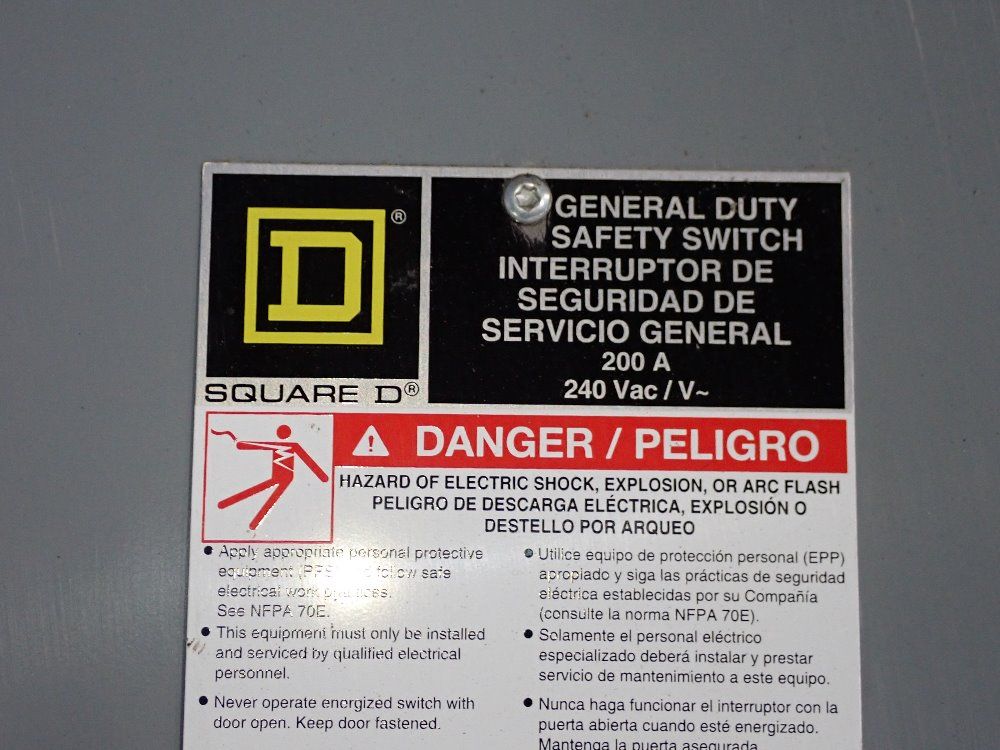 Square D Fusible Disconnect