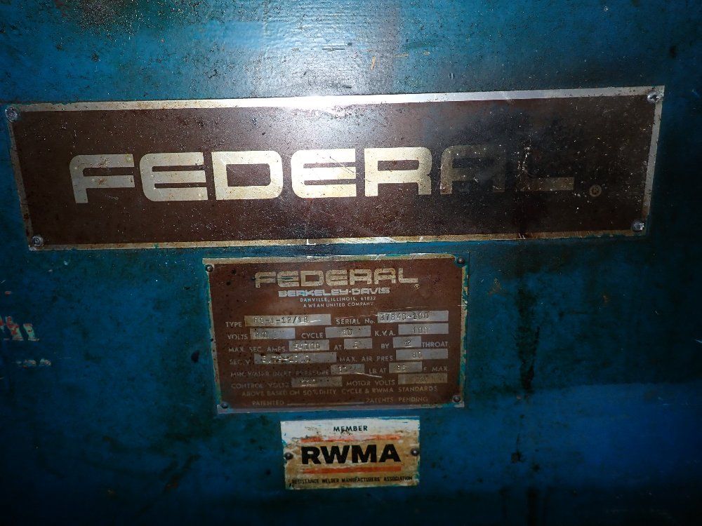 Federal Federal Pa11218 Spot Welder