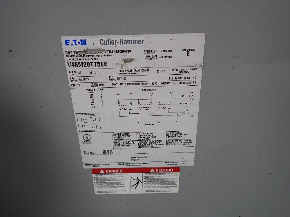 Eatoncutlerhammer Transformer