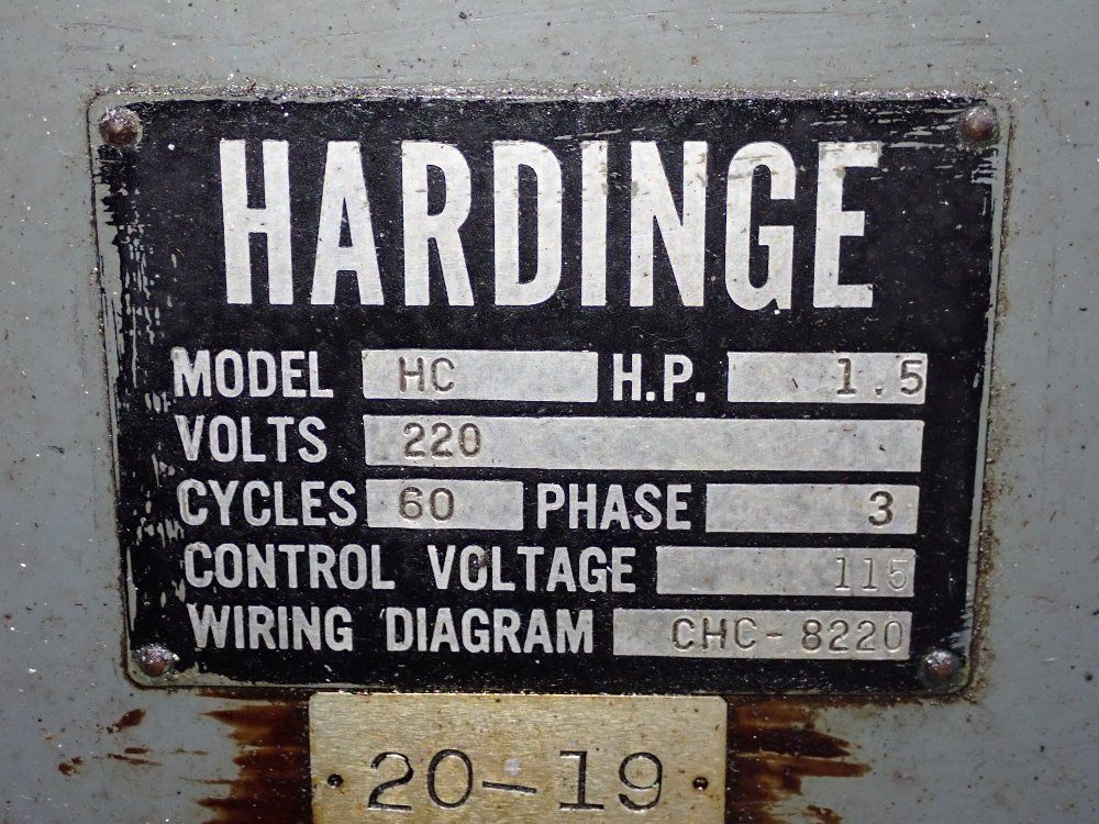 Hardinge 15" Hc Turret Lathe - Hc