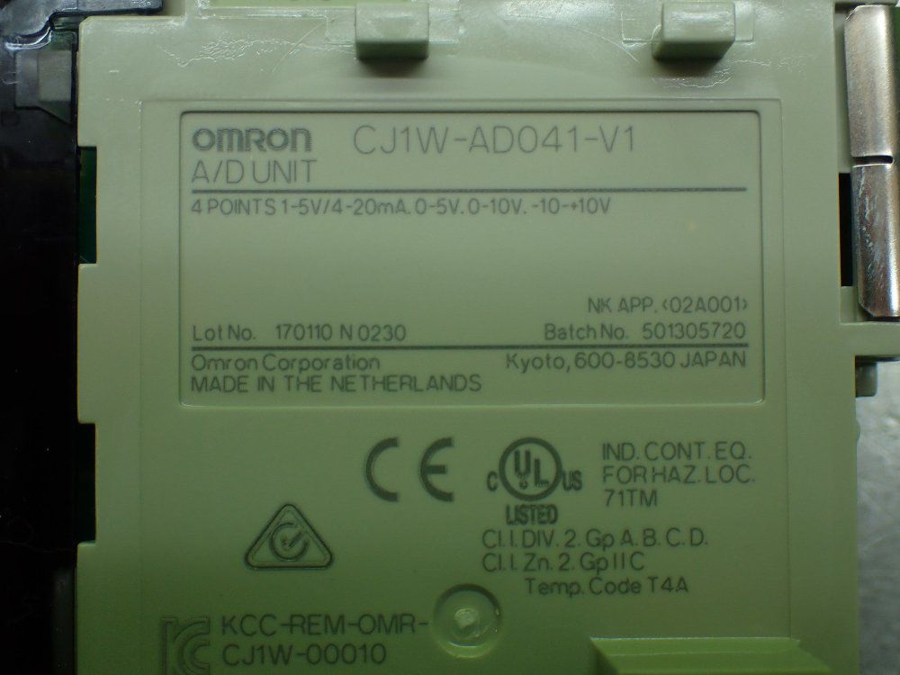 Omron Plc Analog Input Unit