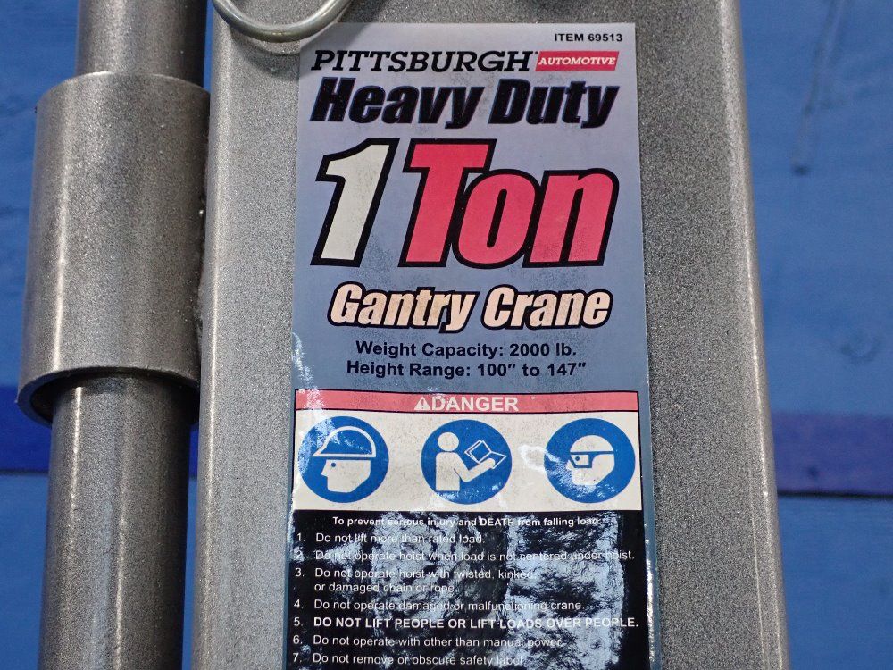 Pittsuburgh Automotive Pittsuburgh Automotive 1 Ton Gantry Crane