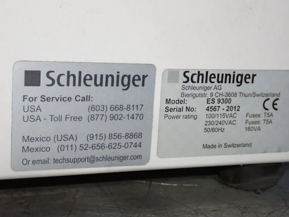 Schleuniger Schleuniger Ecostrip 9300 Wire Stripping Machine