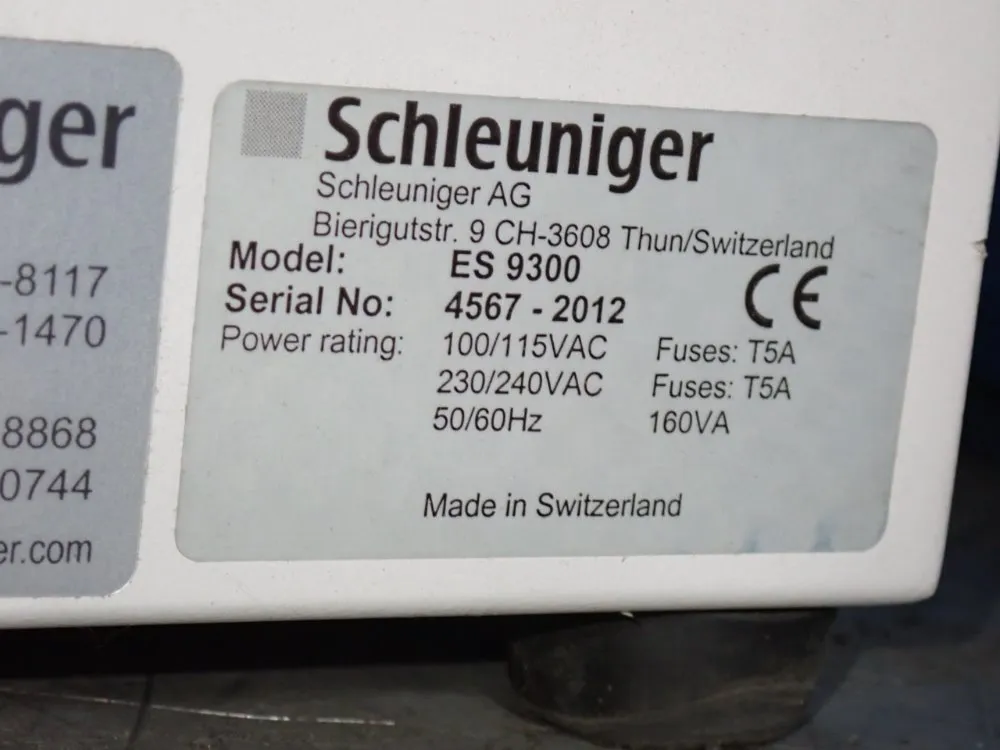 Schleuniger Schleuniger Ecostrip 9300 Wire Stripping Machine