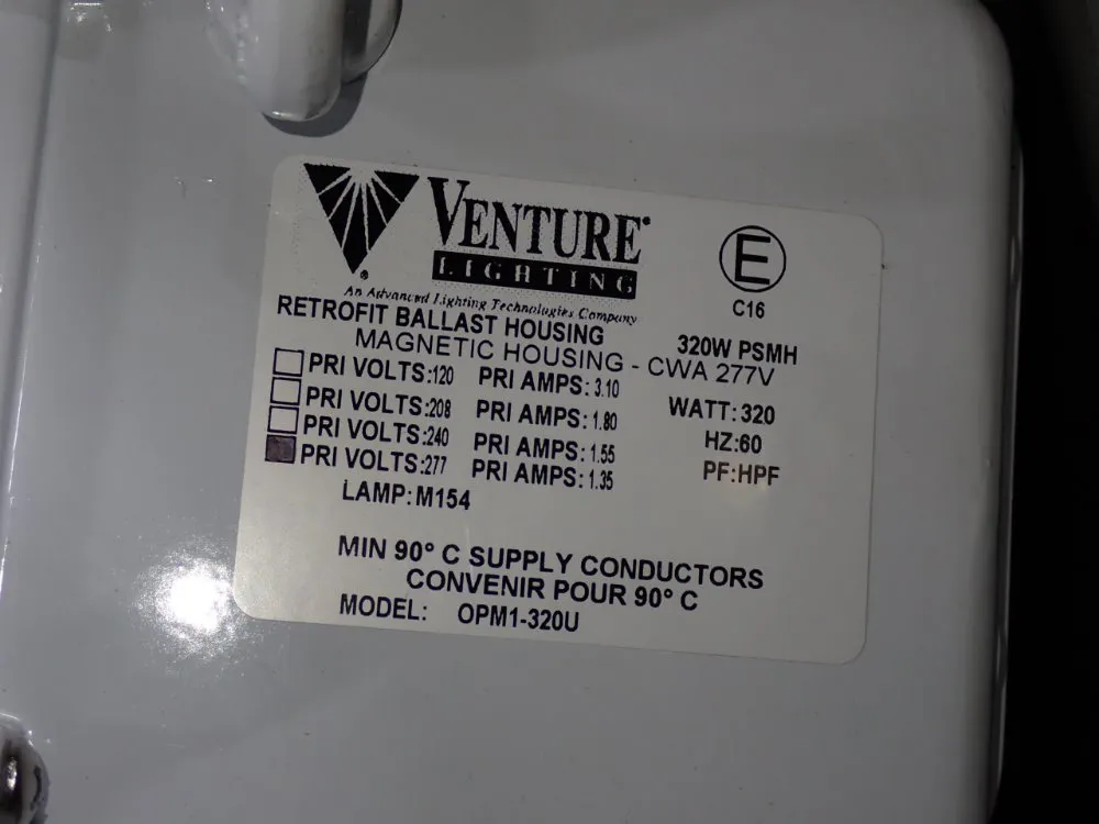 Venture Lighting Ballast Housing