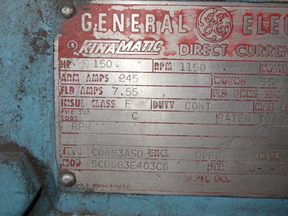 General Electric 150 Hp Motor
