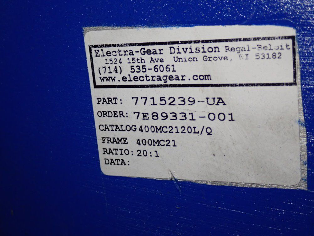 Electragear Gear Reducer