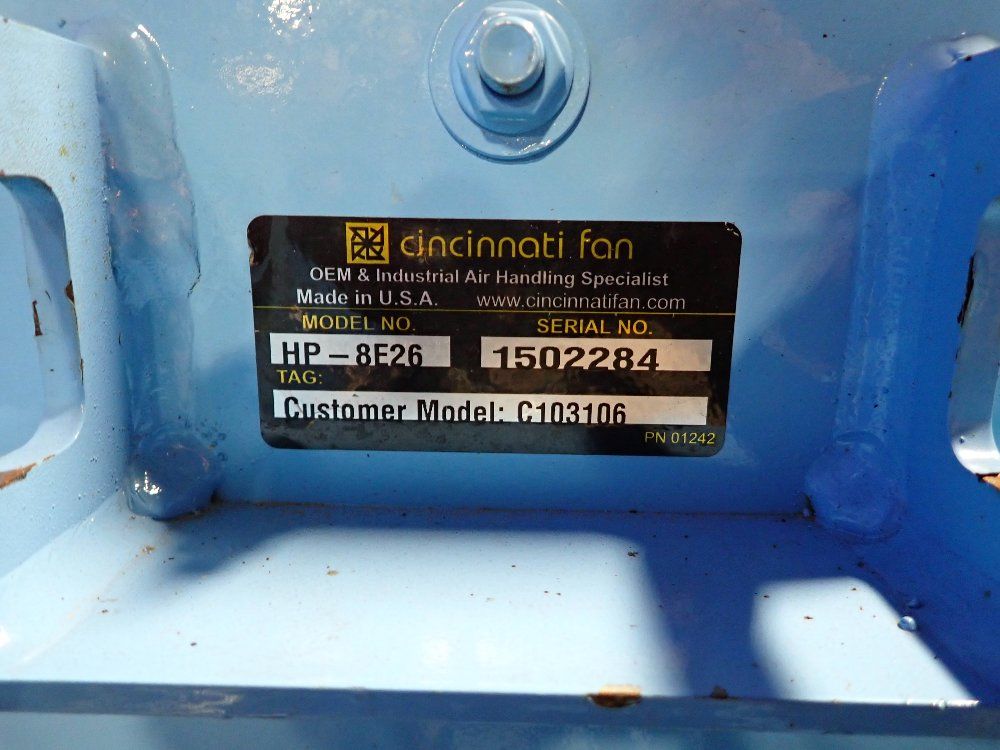 Cincinnati Fan Cincinnati Fan Hp8e26 Blower