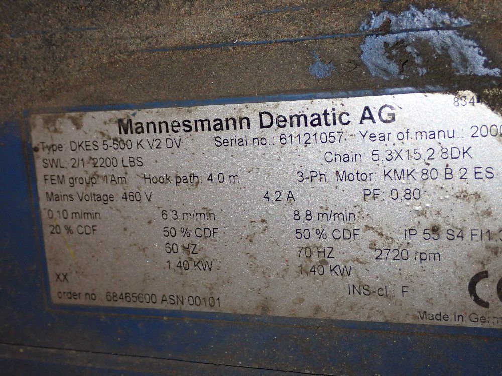 Mannesmann Demag Chain Hoist