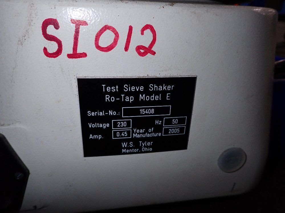 Ws Tyler Rotap Test Sieve Shaker
