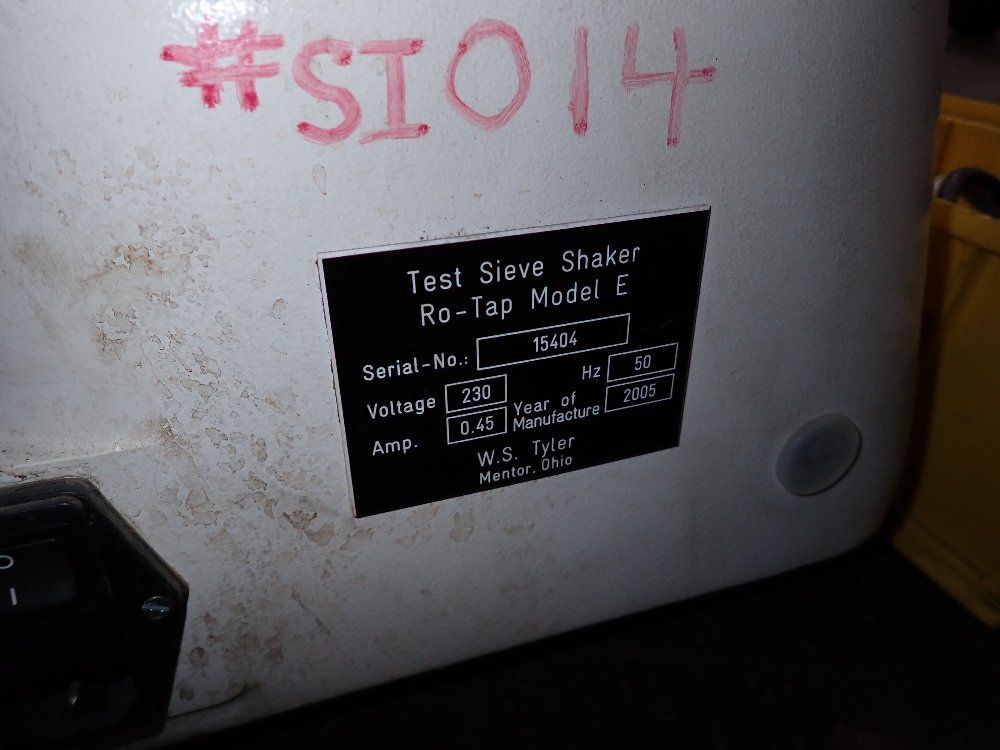 Ws Tyler Rotap Test Sieve Shaker