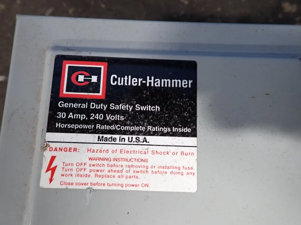 Cutlerhammer Fusible Safety Switch