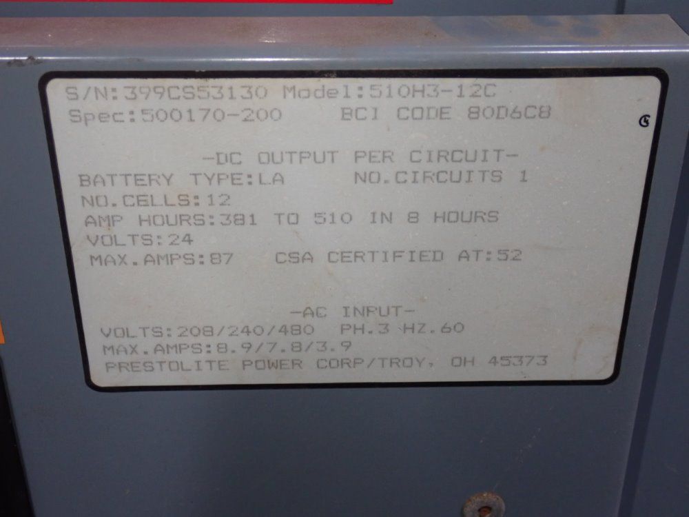 Hobart Battery Charger