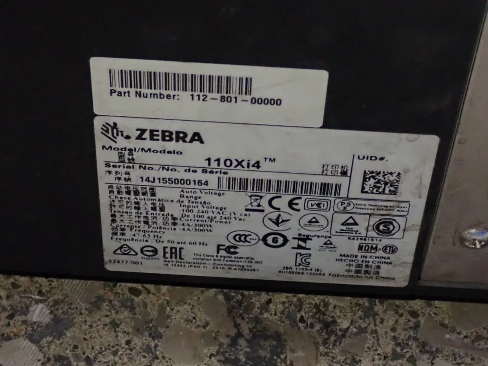 Zebra Label Printer - 110xi4