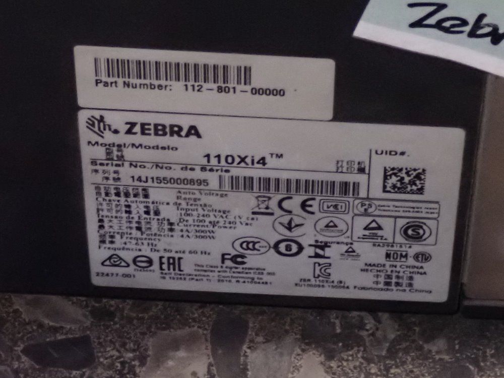 Zebra Label Printer - 110xi4