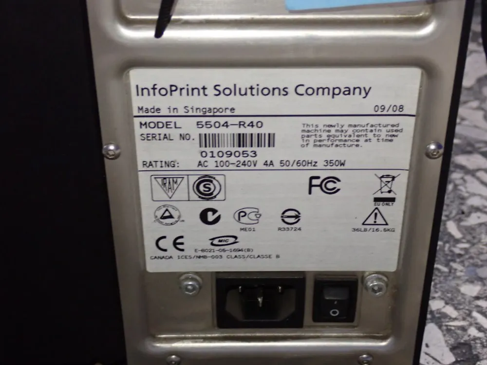 Infoprint Solutions Label Printer - 5504-r40