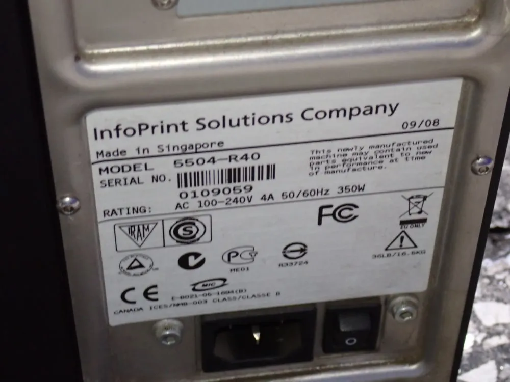 Infoprint Solutions Label Printer - 5504-r40
