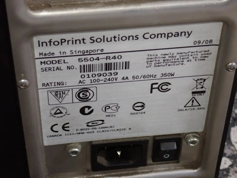 Infoprint Solutions Label Printer - 5504-r40