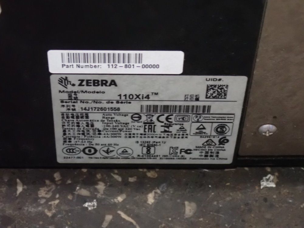 Zebra Label Printer - 110xi4