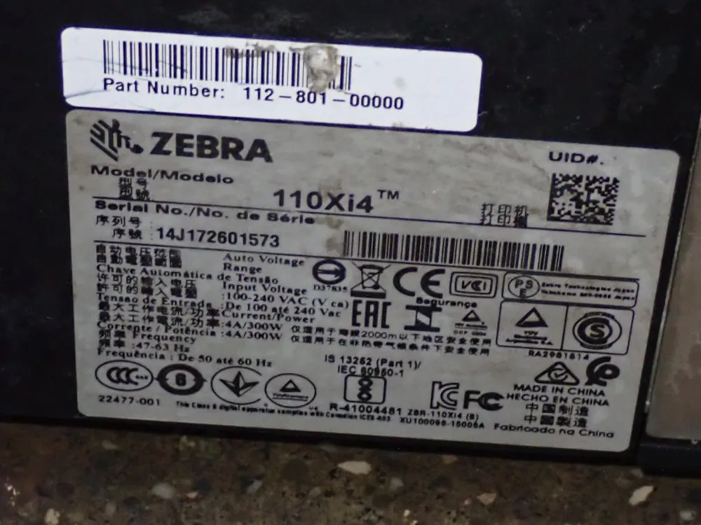 Zebra Label Printer - 110xi4