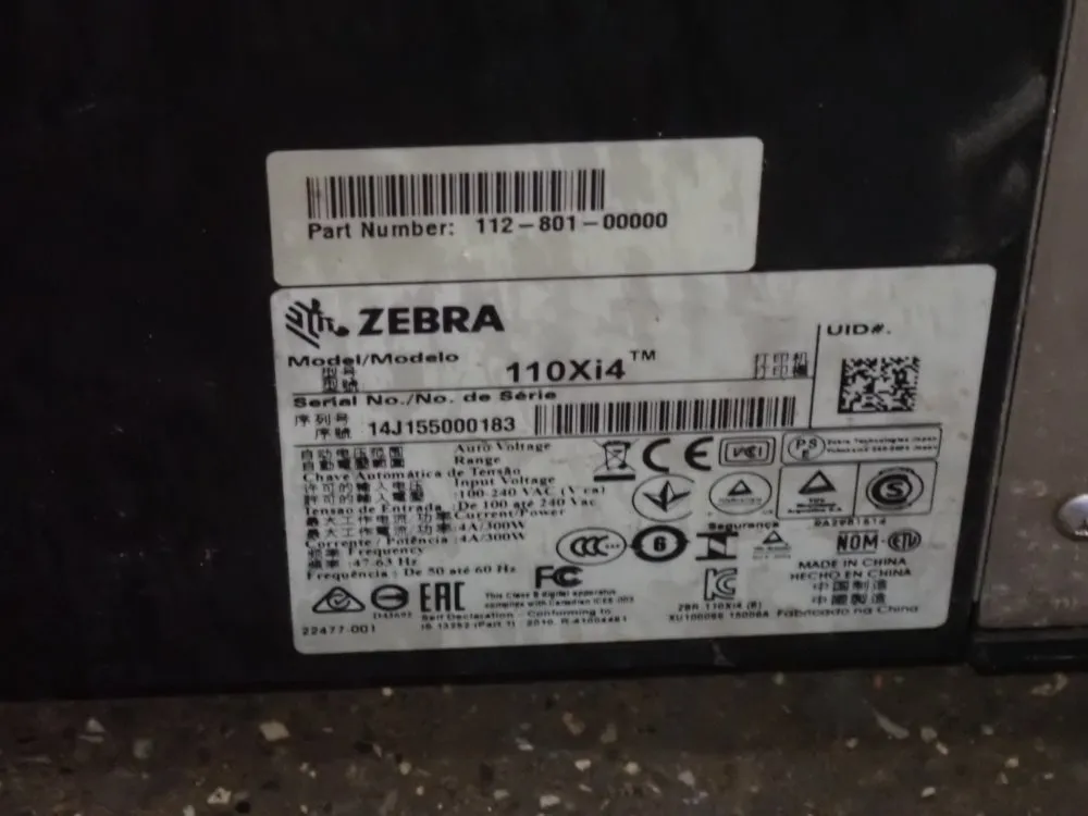 Zebra Label Printer - 110xi4