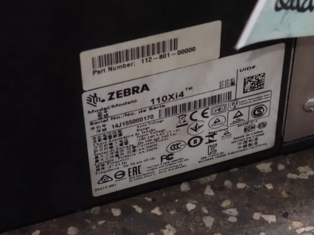 Zebra Label Printer - 110xi4