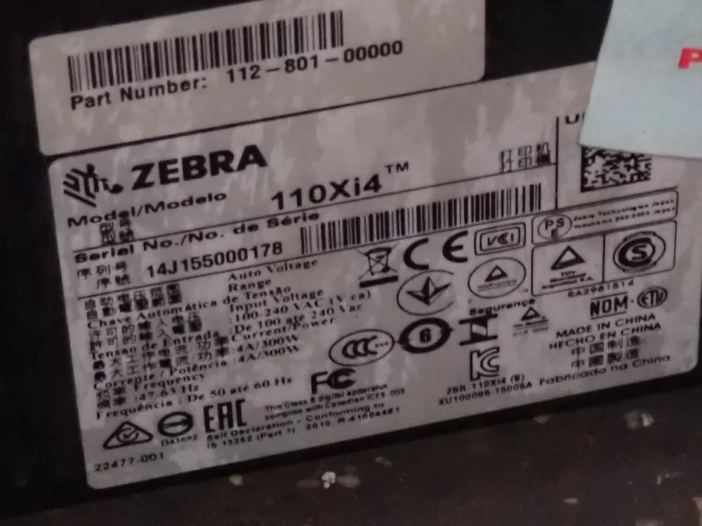 Zebra Label Printer - 110xi4