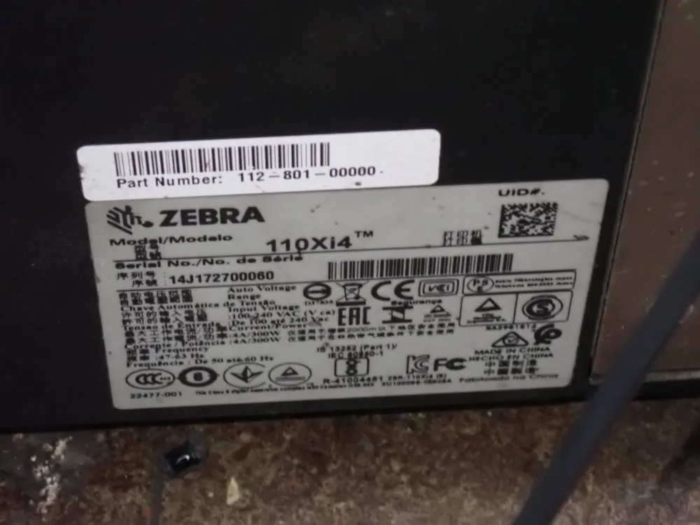 Zebra Label Printer - 110xi4