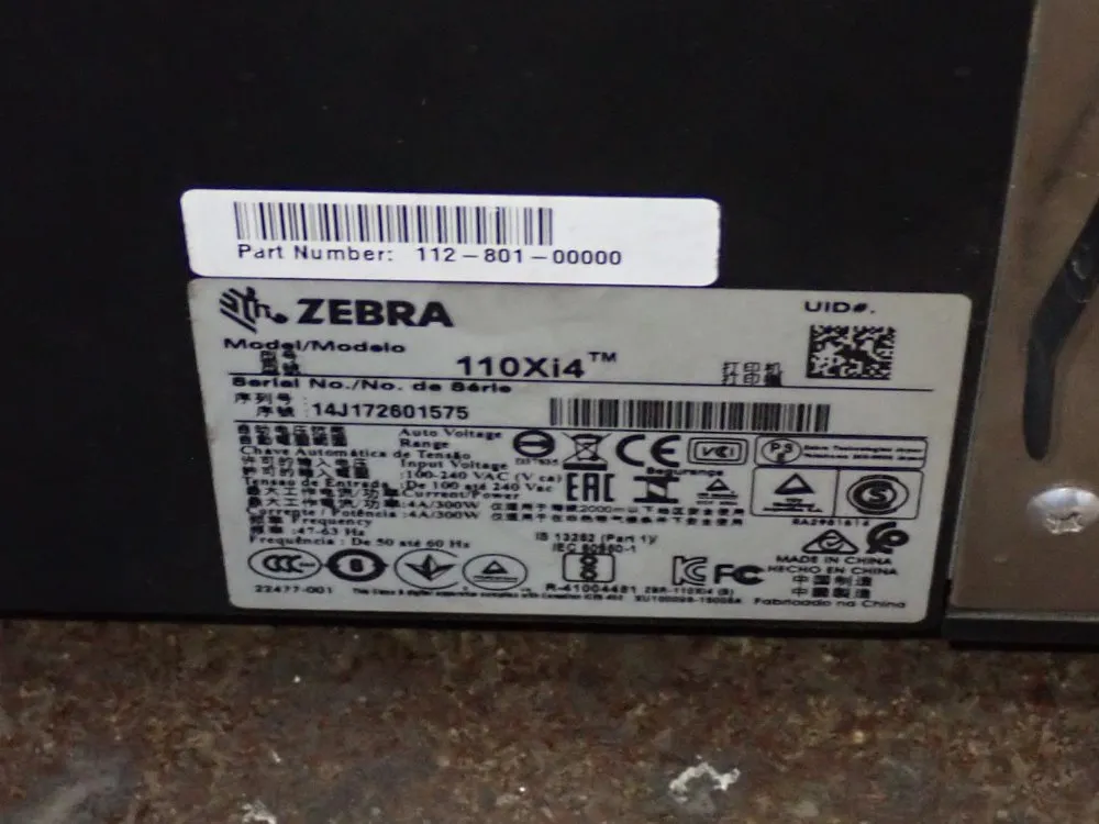 Zebra Label Printer - 110xi4