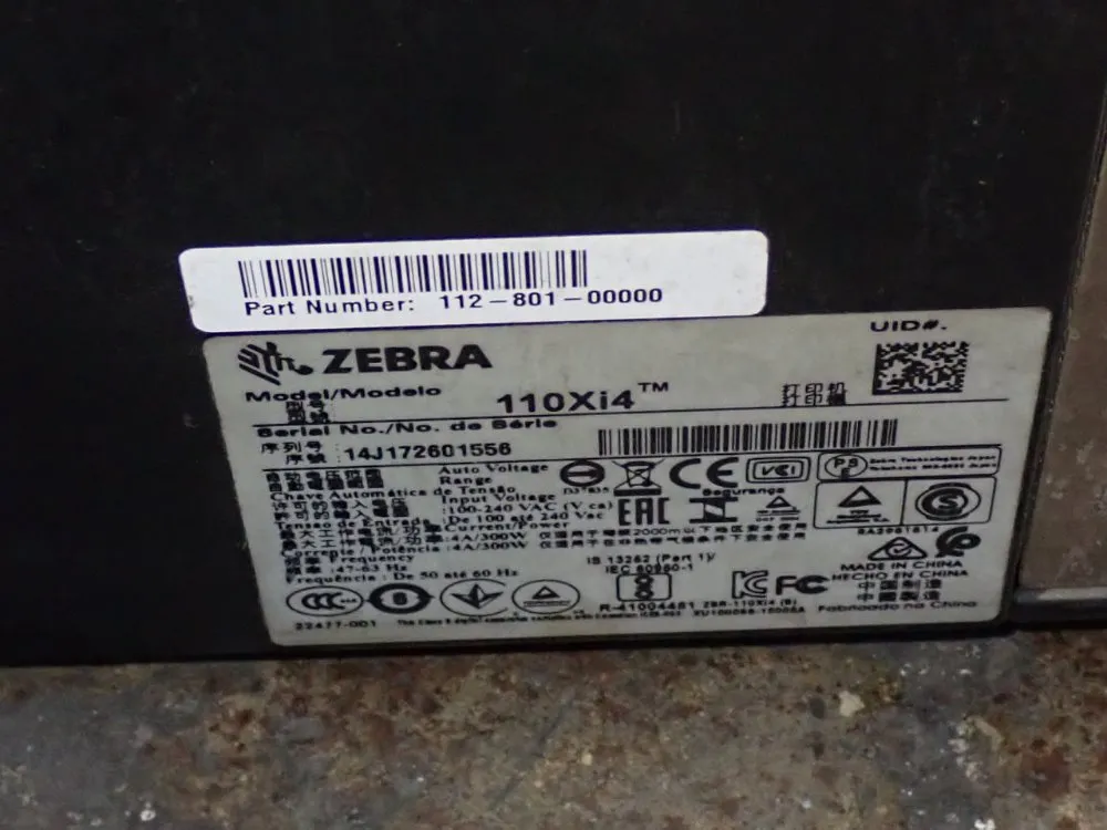 Zebra Label Printer - 110xi4
