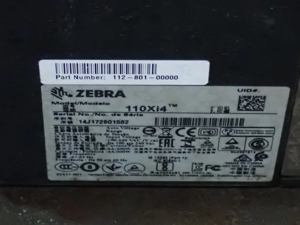 Zebra Label Printer - 110xi4