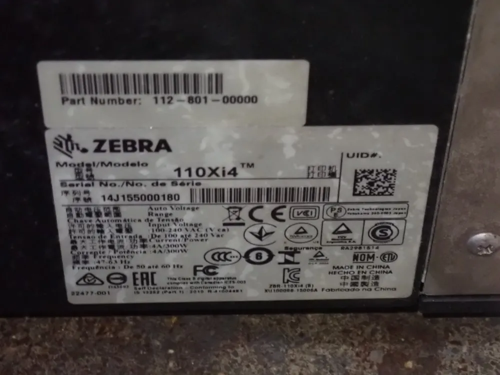 Zebra Label Printer - 110xi4