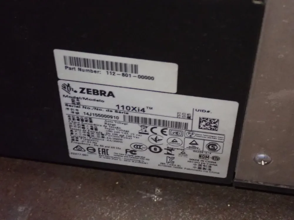 Zebra Label Printer - 110xi4