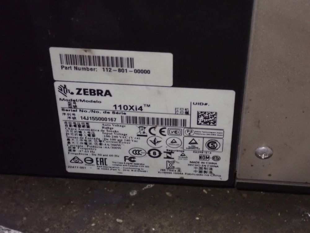 Zebra Label Printer - 110xi4