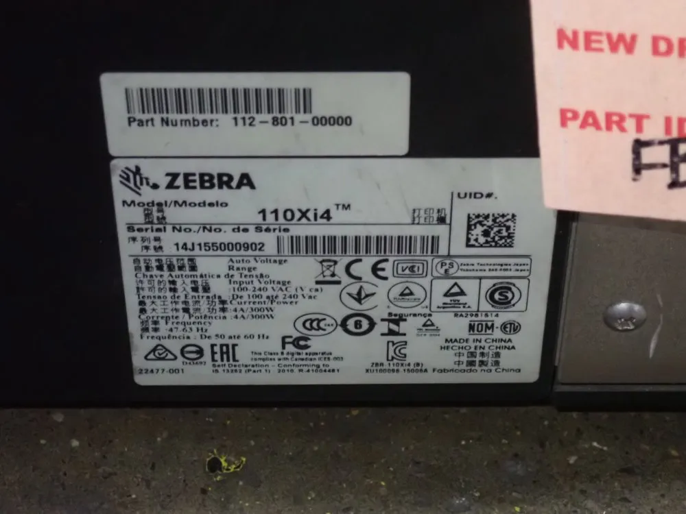 Zebra Label Printer - 110xi4