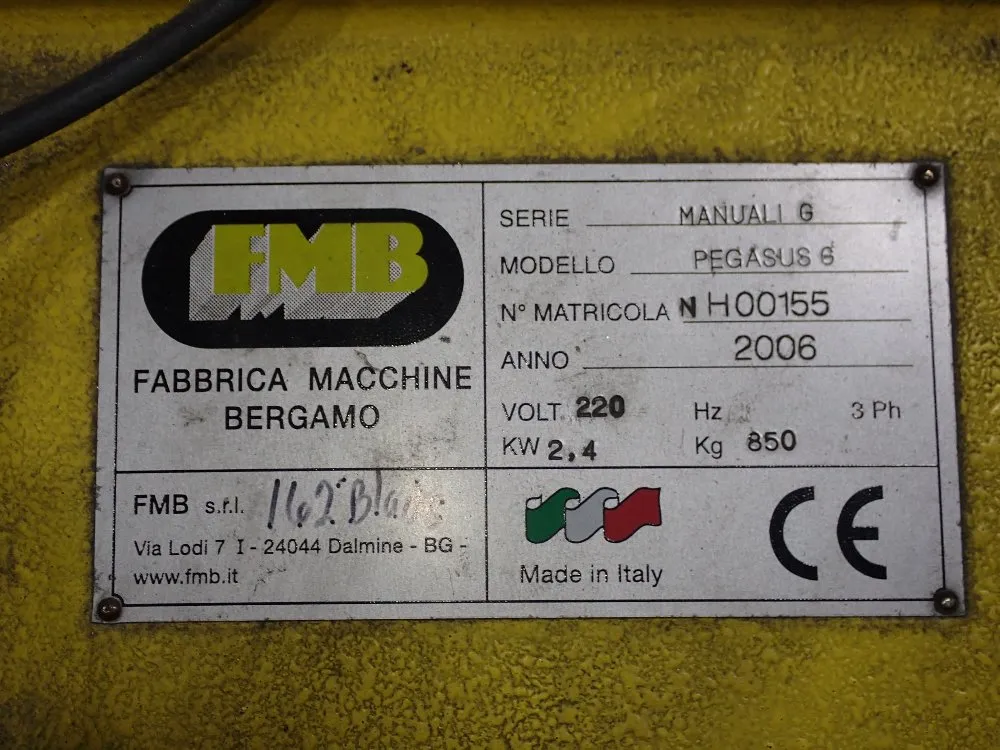 Fmb 2006 Fmb Pegasus G Horizontal Band Saw