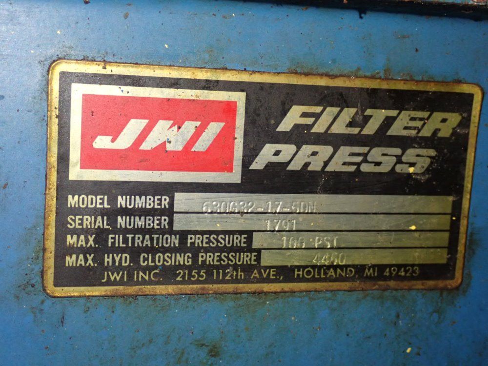 Jwi Jwi 890g32175dn Filter Press