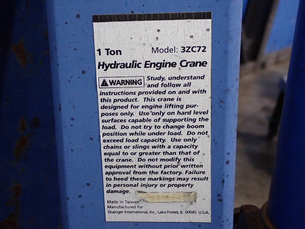 Grainger International Engine Hoist