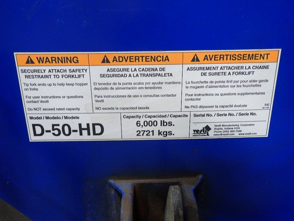 Vestil Self Dumping Hopper
