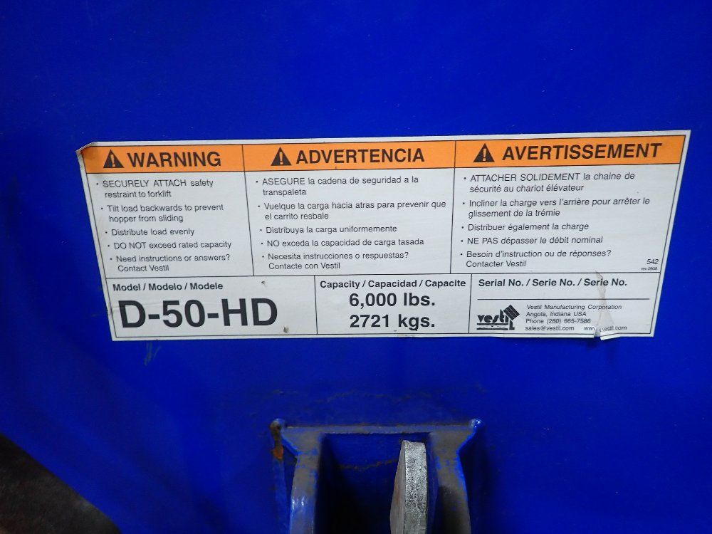 Vestil Self Dumping Hopper