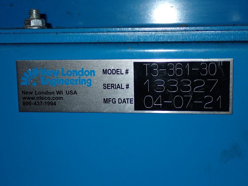 New London Engineering Power Belt Incline Conveyor