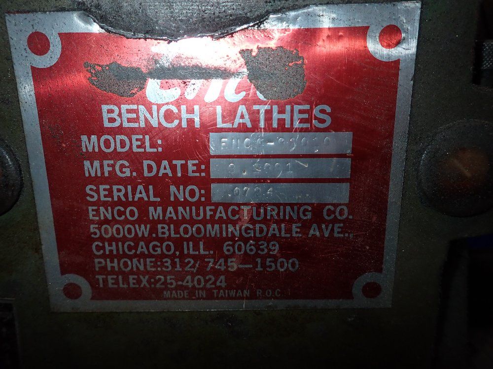 Enco 1981 Enco92010 Bench Lathe